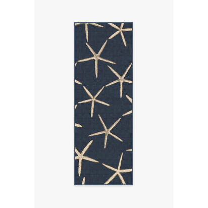 Starfish Navy Rug - 75 x 215 cm - All-In-One Rug