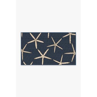 Starfish Navy Rug - 90 x 150 cm - All-In-One Rug