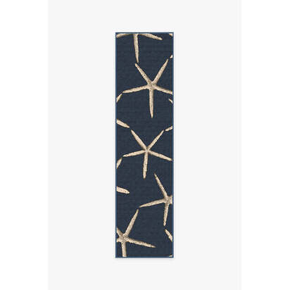 Starfish Navy Rug - 185 x 275 cm - All-In-One Rug