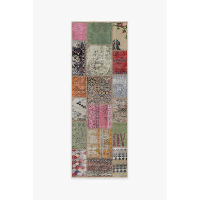 Patchwork Boho Rug - 75 x 215 cm - All-In-One Rug