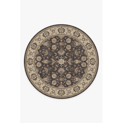 Odette Dark Wood Rug - 245 Round cm - All-In-One Rug
