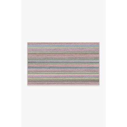 Multi Stripe Polychrome Rug - 90 x 150 cm - All-In-One Rug
