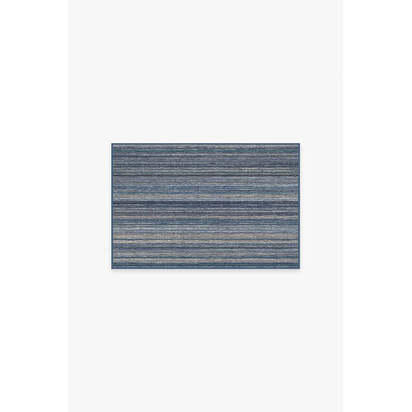 Multi Stripe Blue Rug - 60 x 90 cm - All-In-One Rug