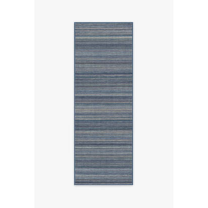 Multi Stripe Blue Rug - 75 x 215 cm - All-In-One Rug