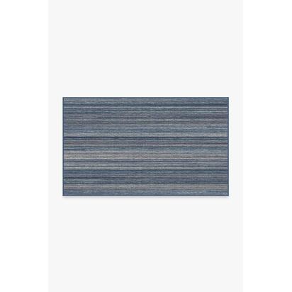 Multi Stripe Blue Rug - 90 x 150 cm - All-In-One Rug