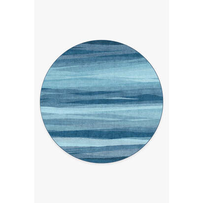 Meridian Blue Rug - 245 Round cm - All-In-One Rug