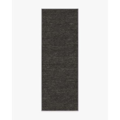 Melange Solid Charcoal Rug - 75 x 215 cm - All-In-One Rug