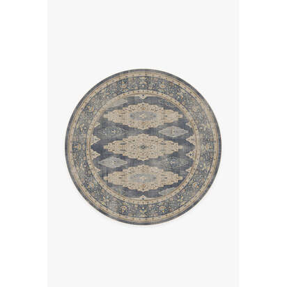 Maxine Dusk Blue Rug - 185 Round cm - All-In-One Rug