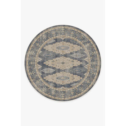 Maxine Dusk Blue Rug - 245 Round cm - All-In-One Rug