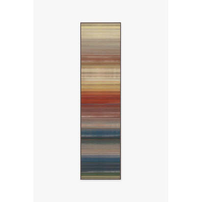 Linear Striped Multicolour Rug - 90 x 150 cm - All-In-One Rug
