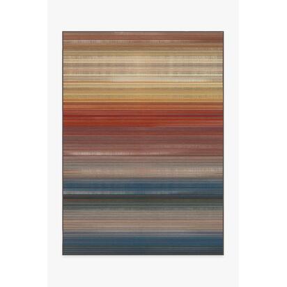 Linear Striped Multicolour Rug - 150 x 215 cm - All-In-One Rug