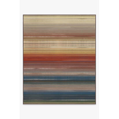 Linear Striped Multicolour Rug - 245 x 305 cm - All-In-One Rug