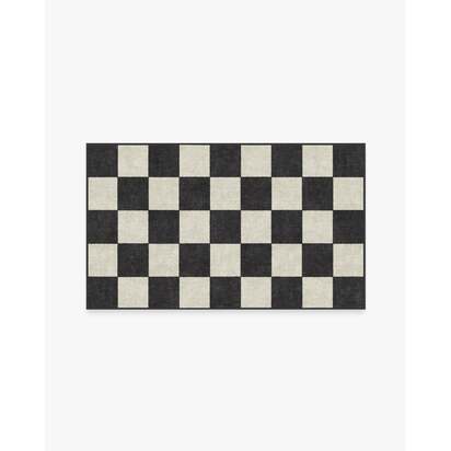 Jaque Checkered Black Rug - 90 x 150 cm - All-In-One Rug