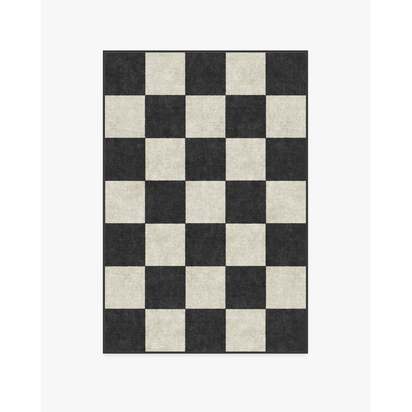 Jaque Checkered Black Rug - 120 x 185 cm - All-In-One Rug