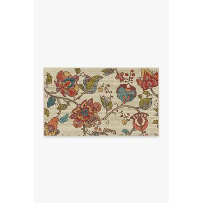 Frida Floral Natural Rug - 90 x 150 cm - All-In-One Rug