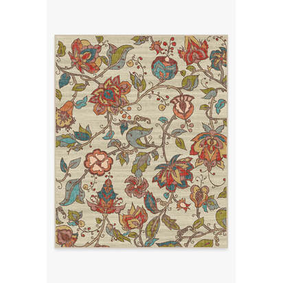 Frida Floral Natural Rug - 245 x 305 cm - All-In-One Rug