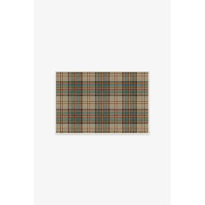 Dress Stewart Tartan Khaki Rug - 60 x 90 cm - All-In-One Rug