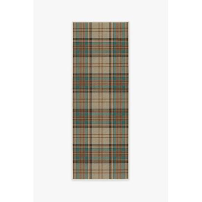 Dress Stewart Tartan Khaki Rug - 75 x 215 cm - All-In-One Rug