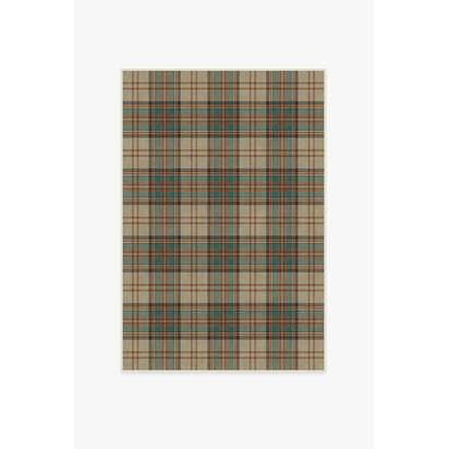 Dress Stewart Tartan Khaki Rug - 120 x 185 cm - All-In-One Rug