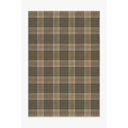 Dress Stewart Tartan Khaki Rug - 185 x 275 cm - All-In-One Rug