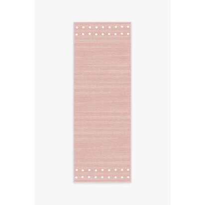 Dot Border Pink Rug - 75 x 215 cm - All-In-One Rug