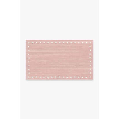 Dot Border Pink Rug - 90 x 150 cm - All-In-One Rug