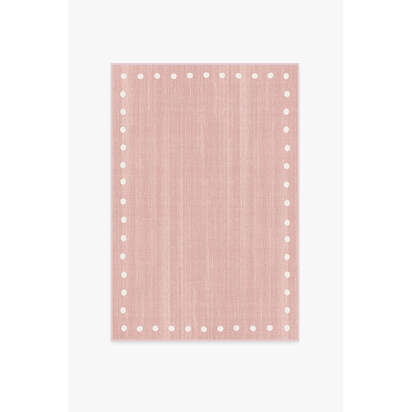 Dot Border Pink Rug - 120 x 185 cm - All-In-One Rug