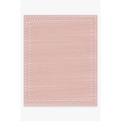 Dot Border Pink Rug - 245 x 305 cm - All-In-One Rug