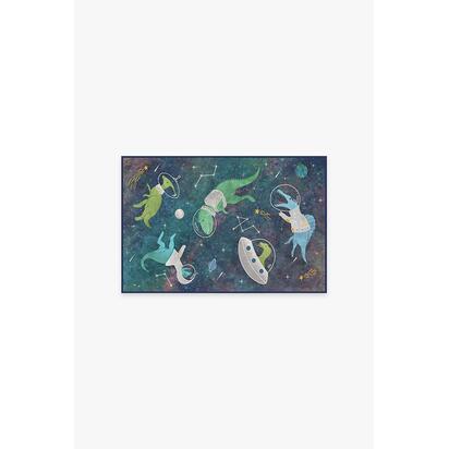 Dinosaurs in Space Rug - 60 x 90 cm - All-In-One Rug