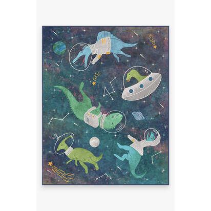 Dinosaurs in Space Rug - 245 x 305 cm - All-In-One Rug