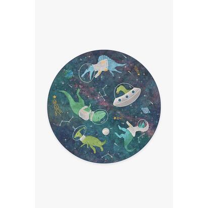 Dinosaurs in Space Rug - 185 Round cm - All-In-One Rug