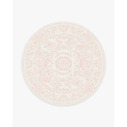 Delphina Powder Pink Rug - 245 Round cm - All-In-One Rug