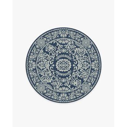 Delphina Navy Blue Rug - 185 Round cm - All-In-One Rug