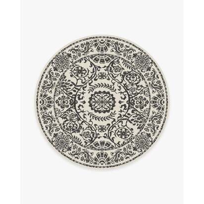 Delphina Black & White Rug - 245 Round cm - All-In-One Rug