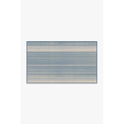 Coastal Linear Stripe Slate Rug - 90 x 150 cm - All-In-One Rug