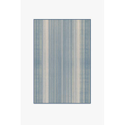 Coastal Linear Stripe Slate Rug - 120 x 185 cm - All-In-One Rug
