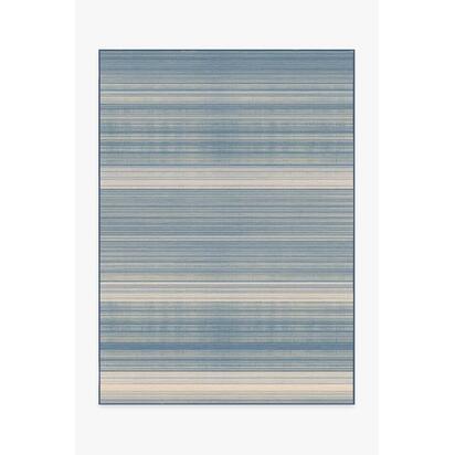 Coastal Linear Stripe Slate Rug - 150 x 215 cm - All-In-One Rug
