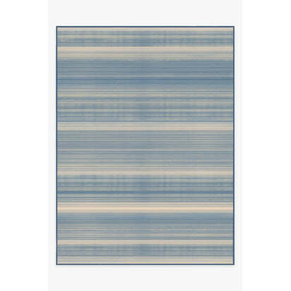 Coastal Linear Stripe Slate Rug - 275 x 365 cm - All-In-One Rug