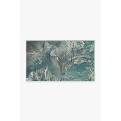 Aurora Teal Grey Rug - 90 x 150 cm - All-In-One Rug