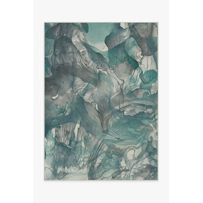 Aurora Teal Grey Rug - 150 x 215 cm - All-In-One Rug