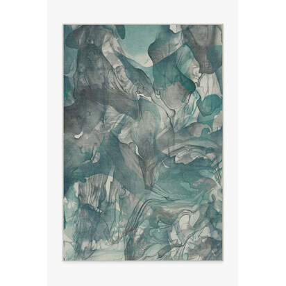 Aurora Teal Grey Rug - 200 x 290 cm - All-In-One Rug