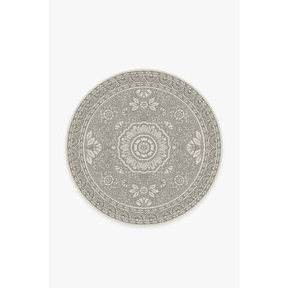 Almana Black & White Rug - 185 Round cm - All-In-One Rug
