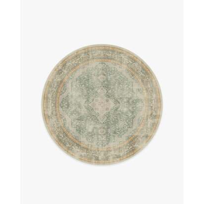 Adeline Natural Sage Rug - 185 Round cm - All-In-One Rug