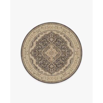 Adeline Dark Wood Rug - 185 Round cm - All-In-One Rug
