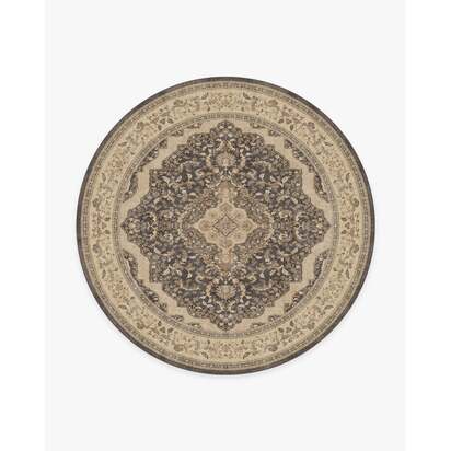 Adeline Dark Wood Rug - 245 Round cm - All-In-One Rug