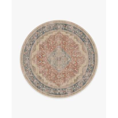 Adeline Antique Red Rug - 245 Round cm - All-In-One Rug