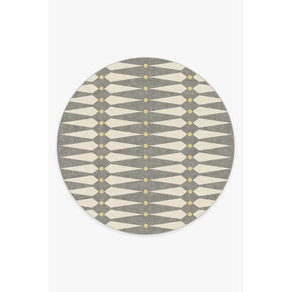 Carnaby Shadow Del Sol Rug by Jonathan Adler - 245 Round cm - All-In-One Rug