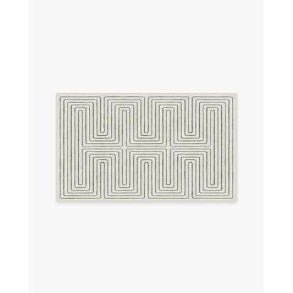 Labyrinth Camel & Ivory Rug by Jonathan Adler - 90 x 150 cm - All-In-One Rug
