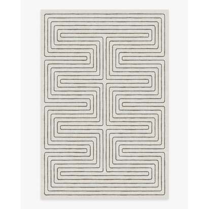 Labyrinth Camel & Ivory Rug by Jonathan Adler - 185 x 275 cm - All-In-One Rug