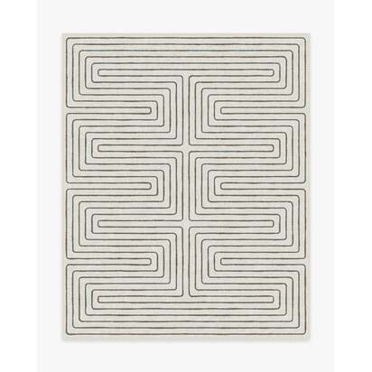 Labyrinth Camel & Ivory Rug by Jonathan Adler - 245 x 305 cm - All-In-One Rug